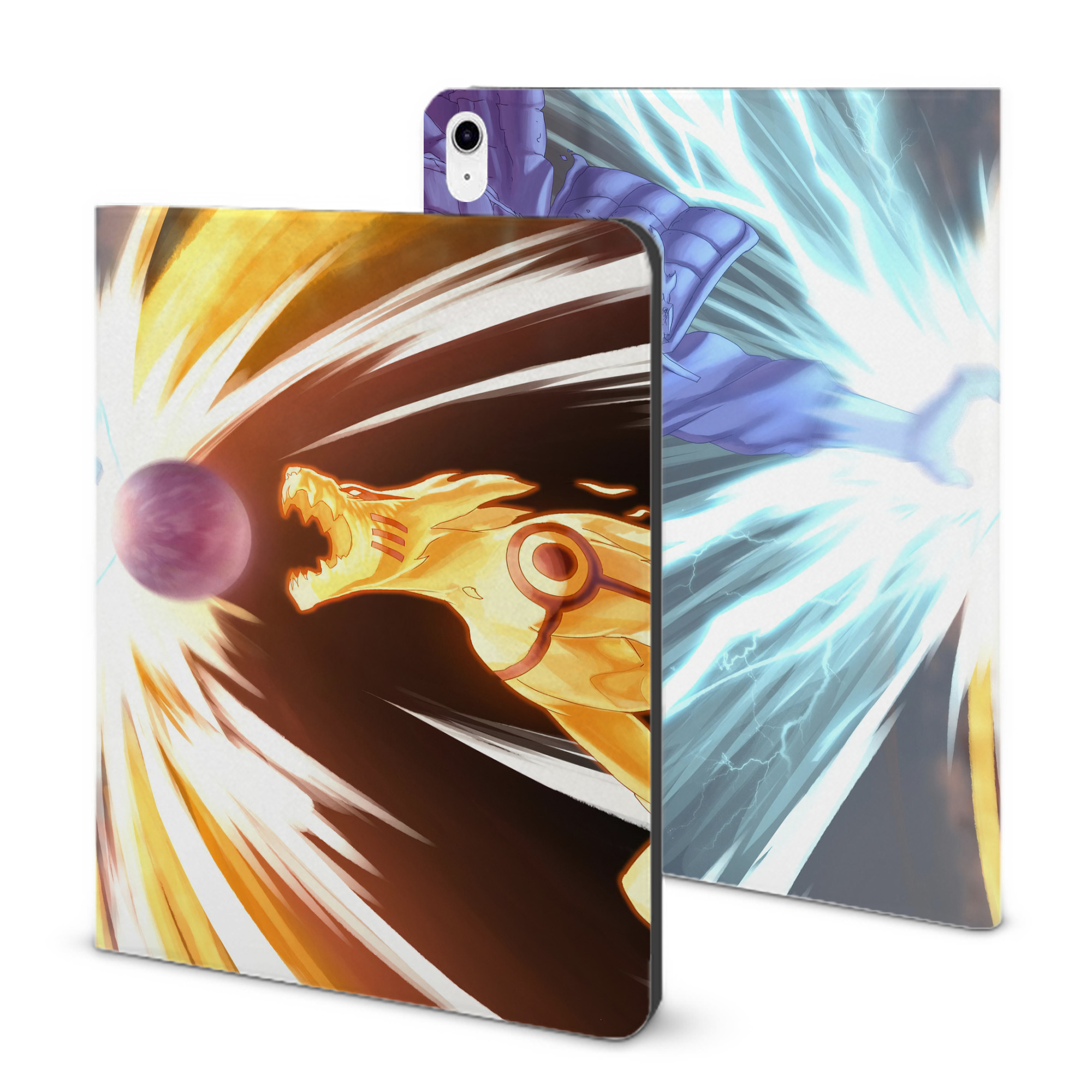 （画像用） NARUTO -ナルト- NARUTO -ナルト- 疾風伝 IPad ケース ブック型 PUレザー TPU 耐衝撃 軽量 薄型 ペン収納なし 全面保護 IPad 各モデル対応